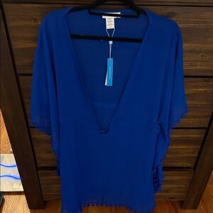 Women's Blue Swim Cover-Up